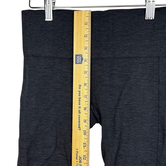 Lululemon Women’s 4 In the Flow Cropped Ruched Heather Gray Yoga Pants Leggings - Picture 7 of 9